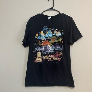 ❌LAST CHANCE❌ Disney unisex tee Black "The Most Magical‎ Place On Earth" medium